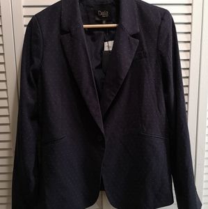 Navy polkadot blazer